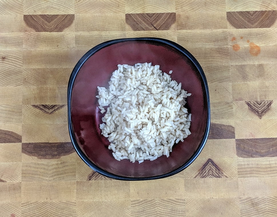 Close-up of beef stroganoff with creamy sauce
