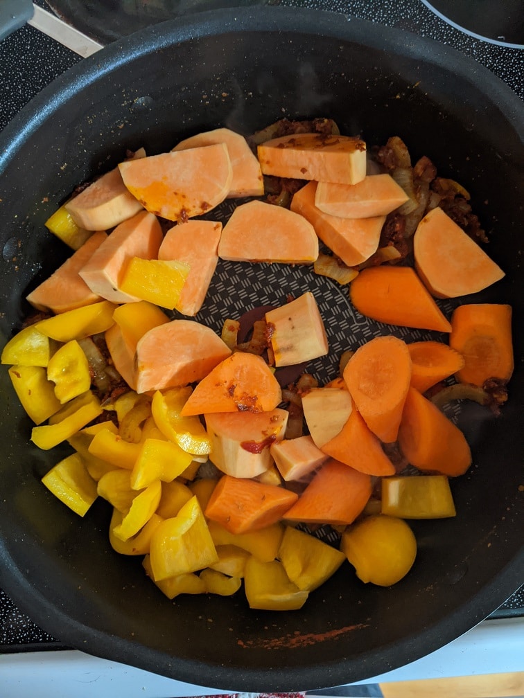 Making a Homemade Curry Dinner