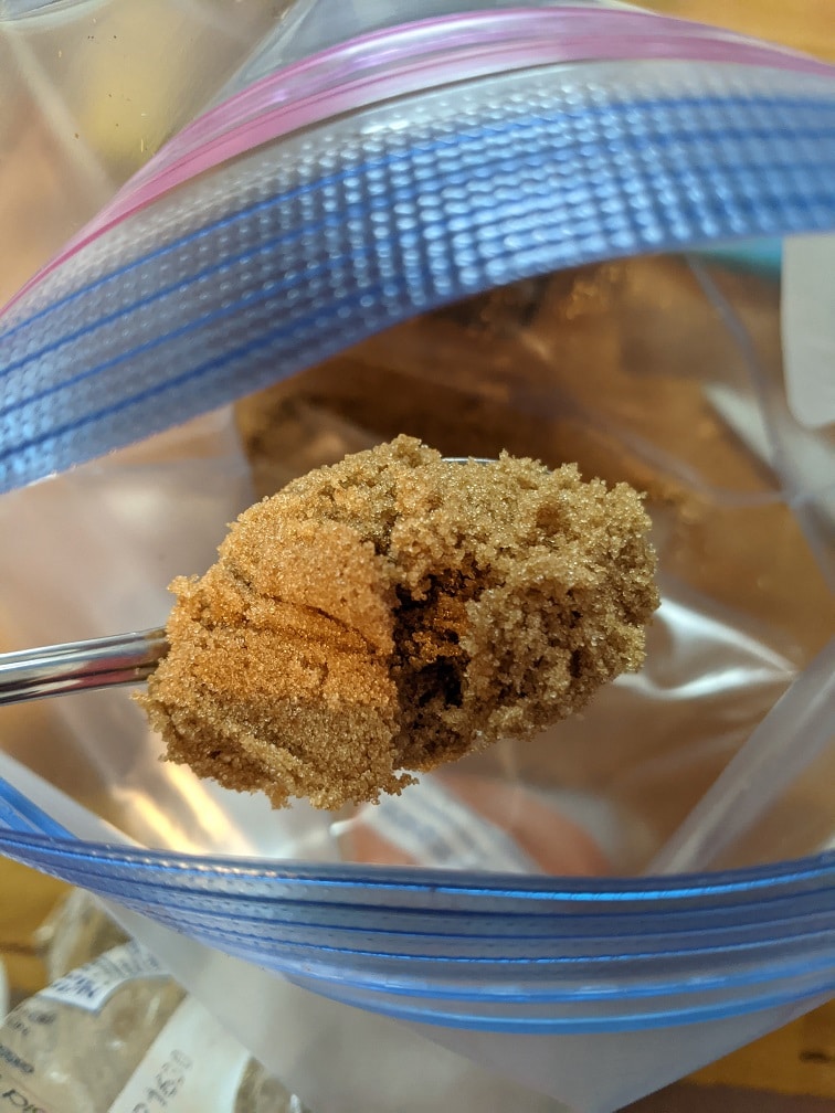 Soy sauce being added to the marinade