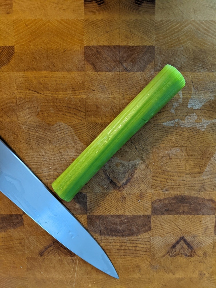 Julienned carrots on a cutting board