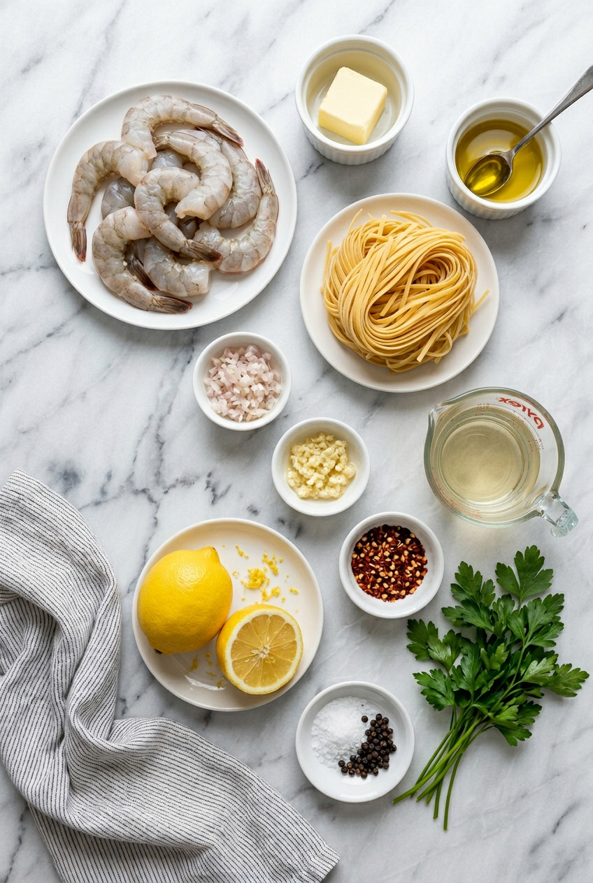 20minute shrimp scampi pasta for two ingredients