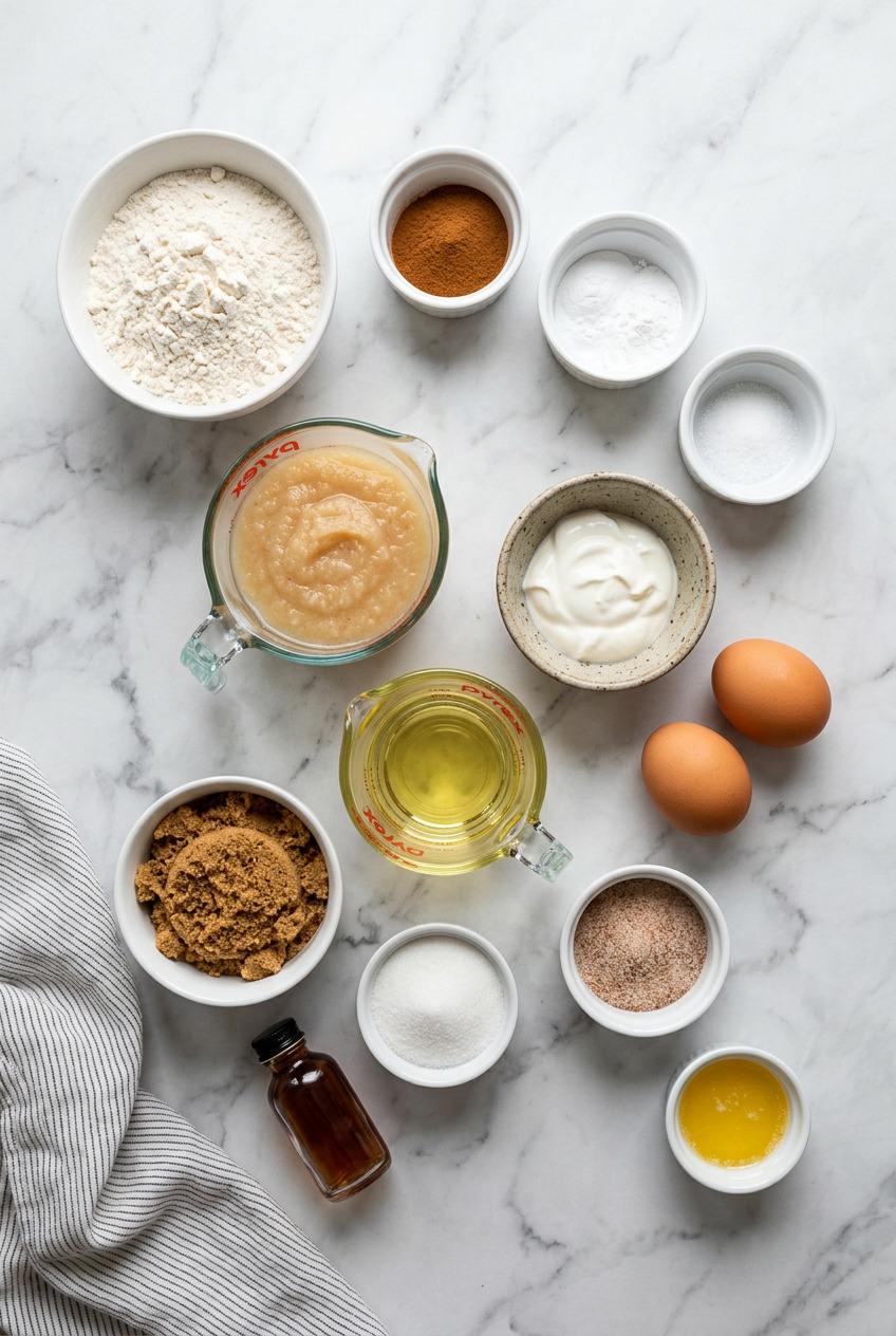 applesauce muffins ingredients