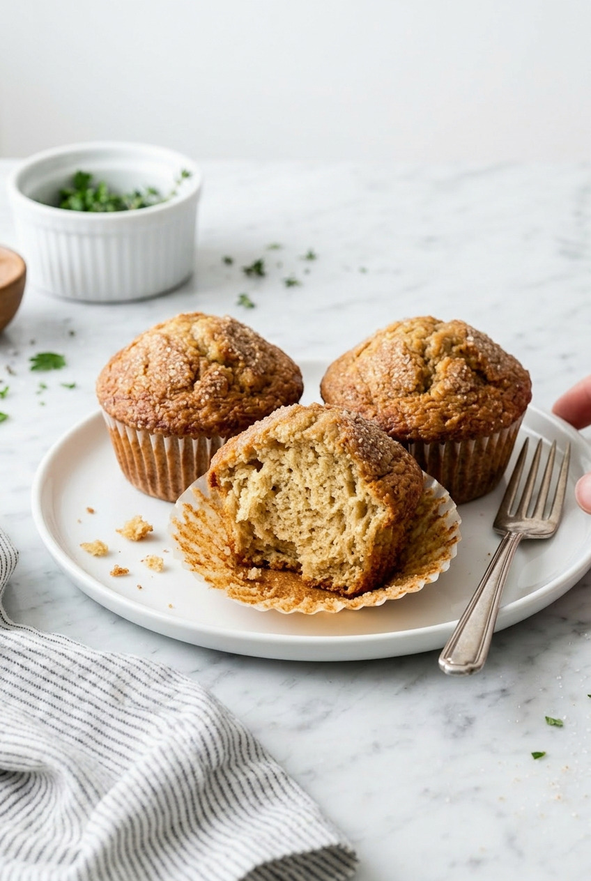 applesauce muffins served