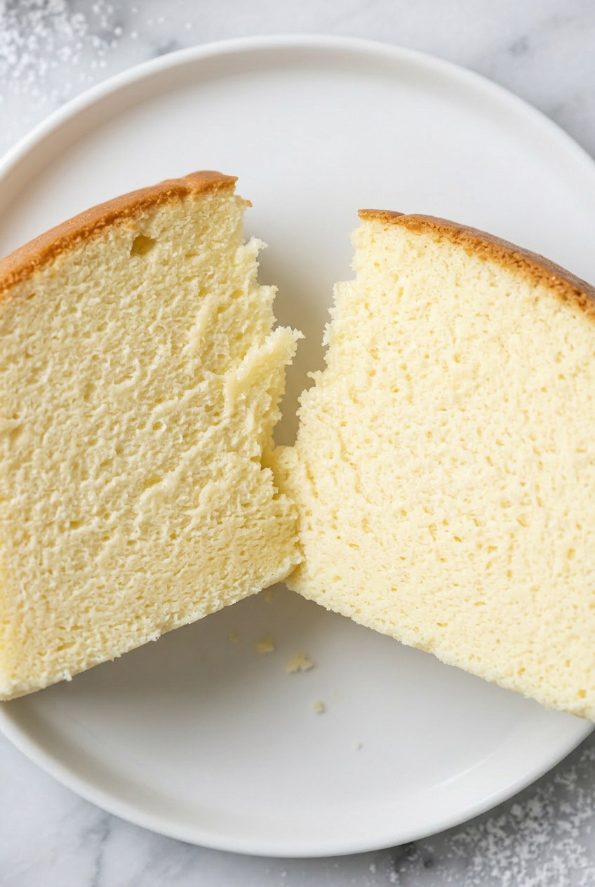 japanese cheesecake close up