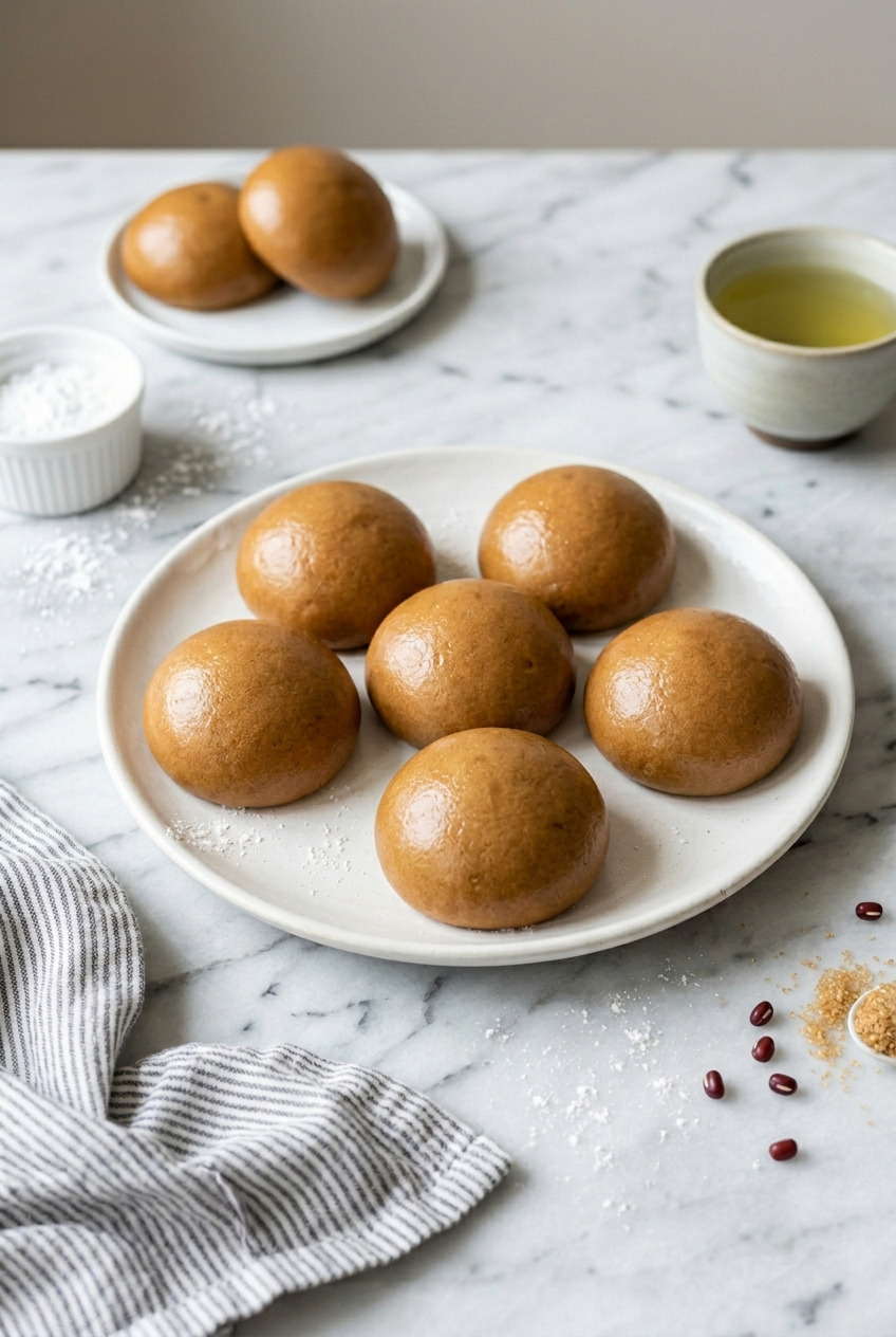 manju in a Dutch oven