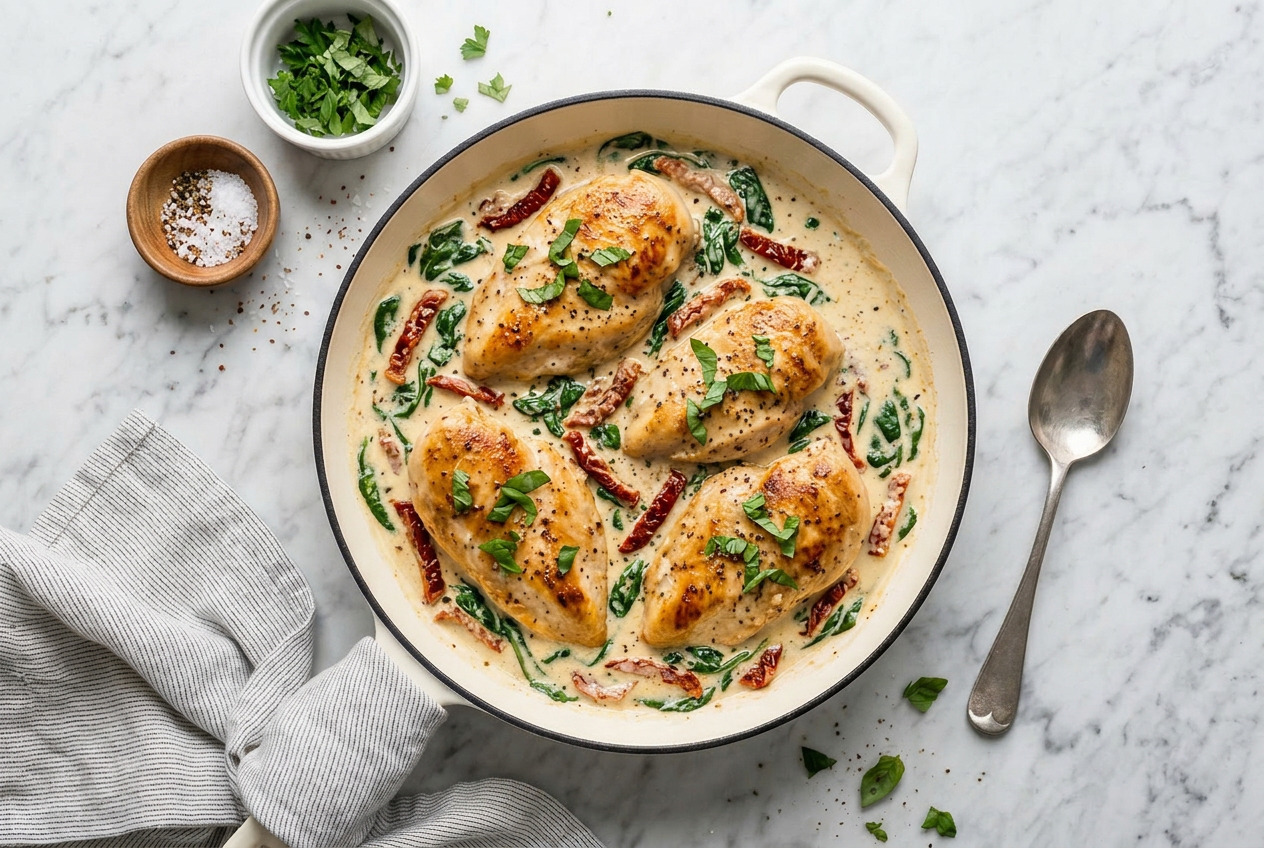 tuscan chicken step 3