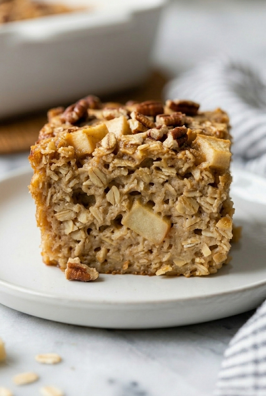 applesauce baked oatmeal cross section