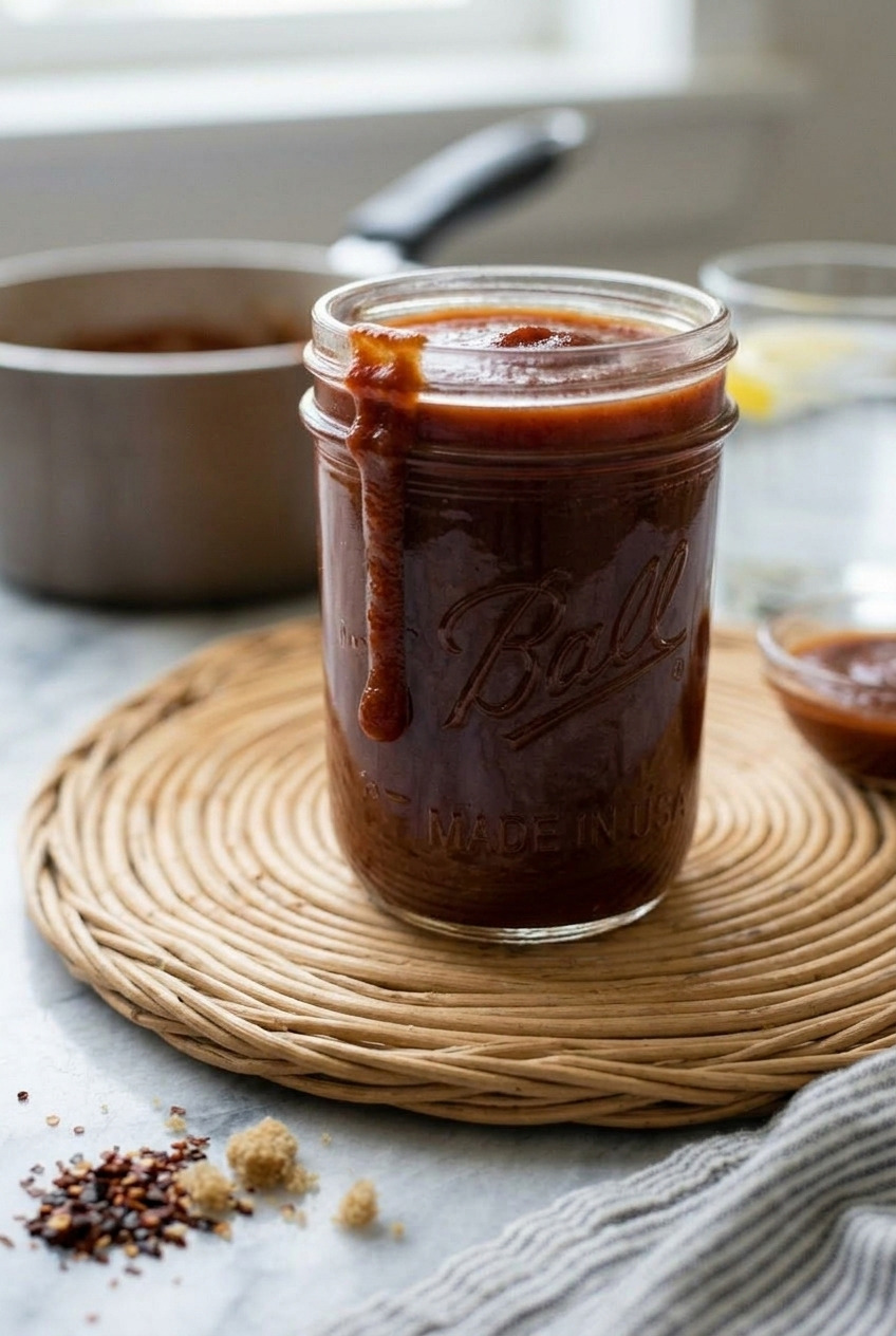 applesauce bbq sauce served