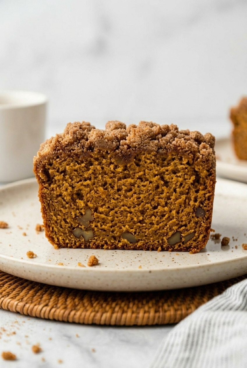 applesauce bread side view