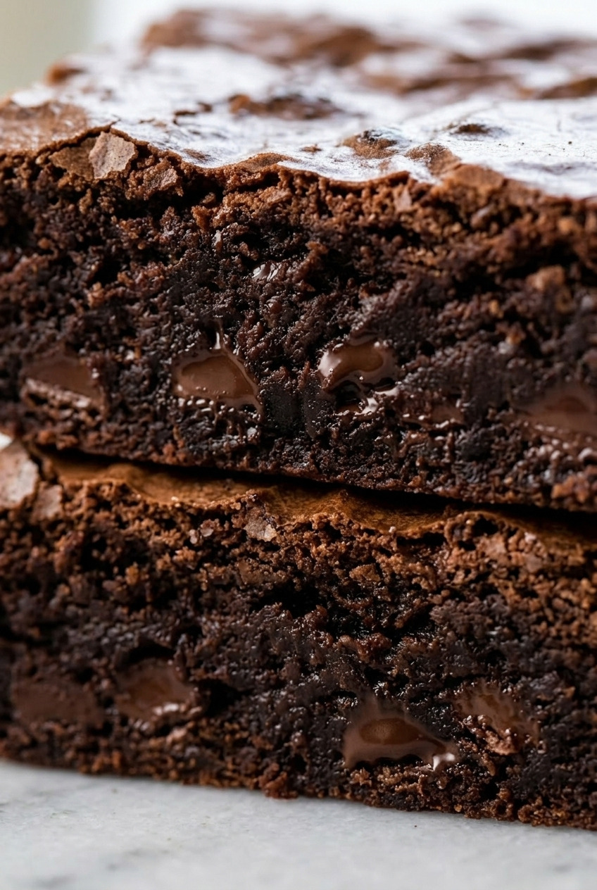 applesauce brownies close up