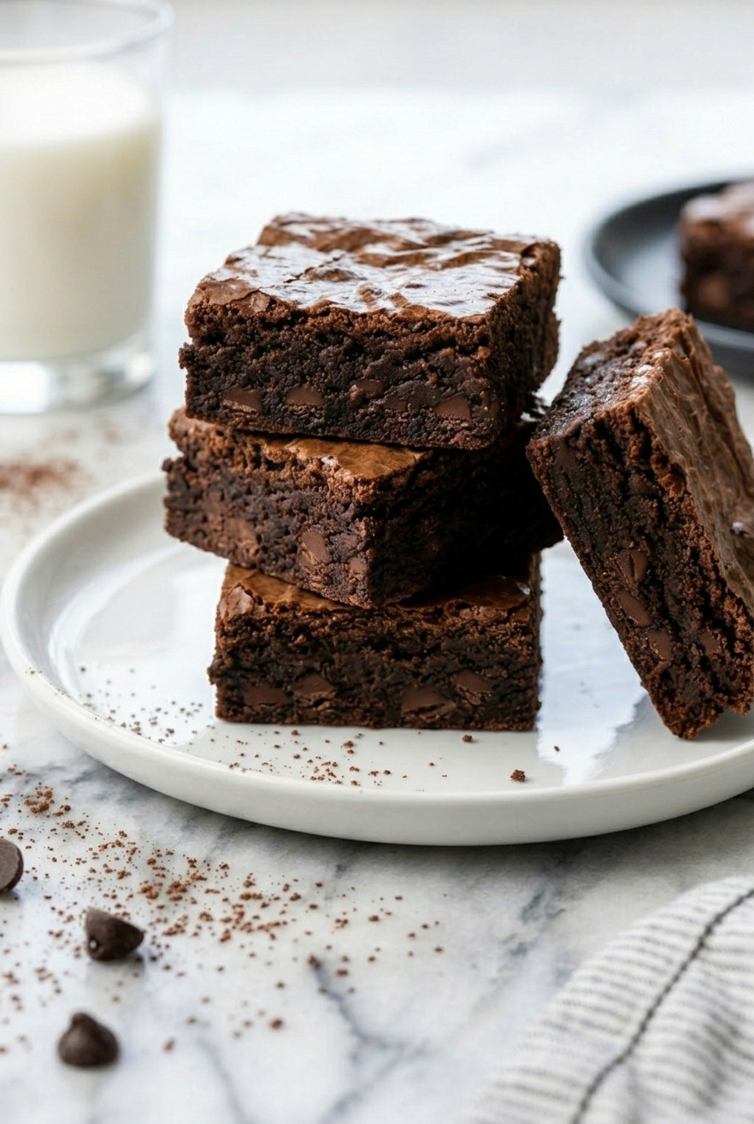 applesauce brownies served
