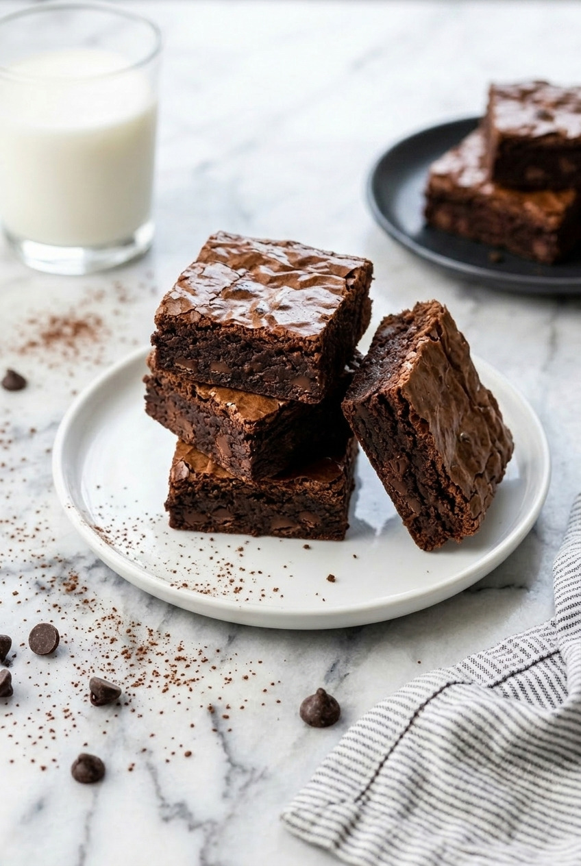 applesauce brownies side view