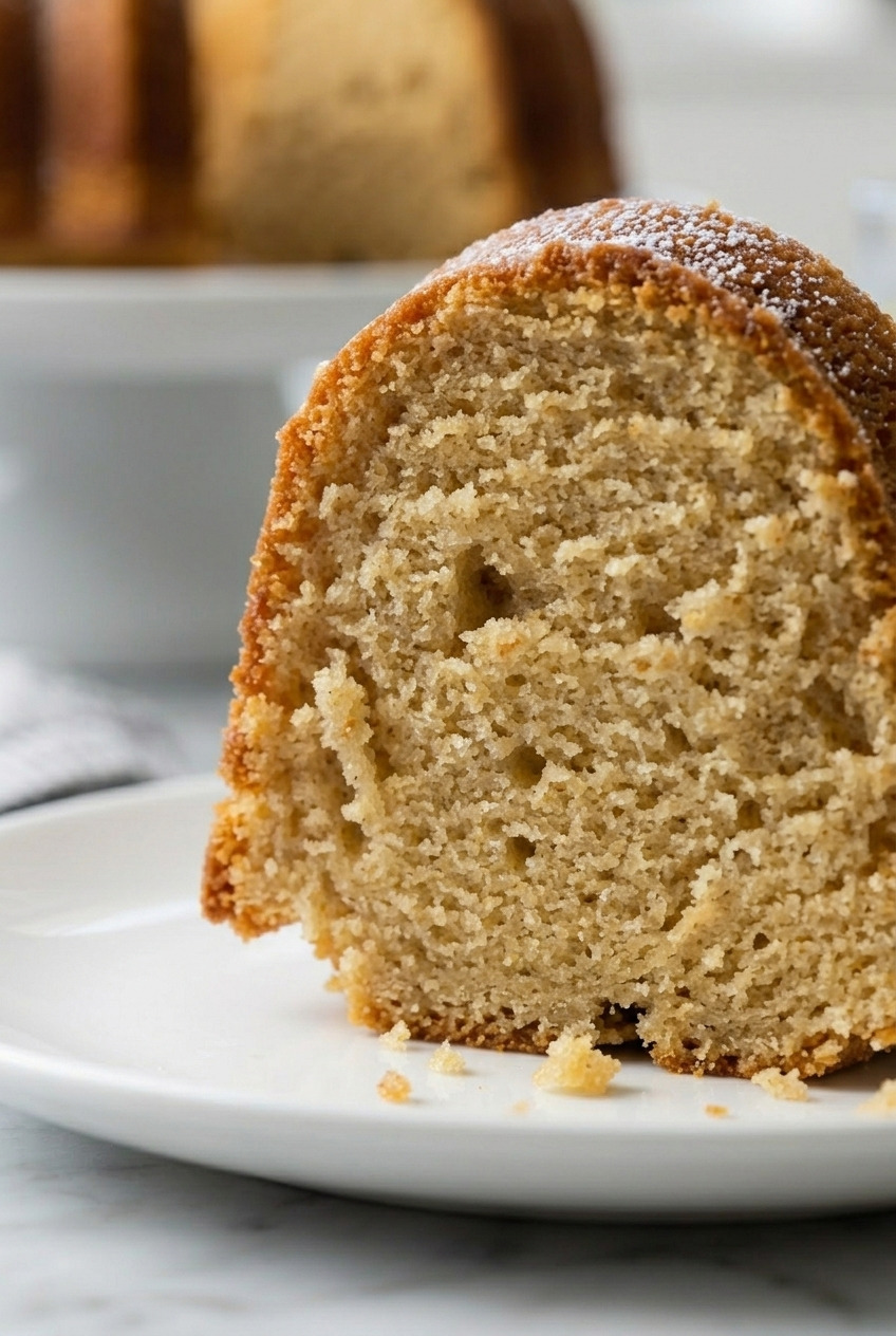 applesauce bundt cake cross section