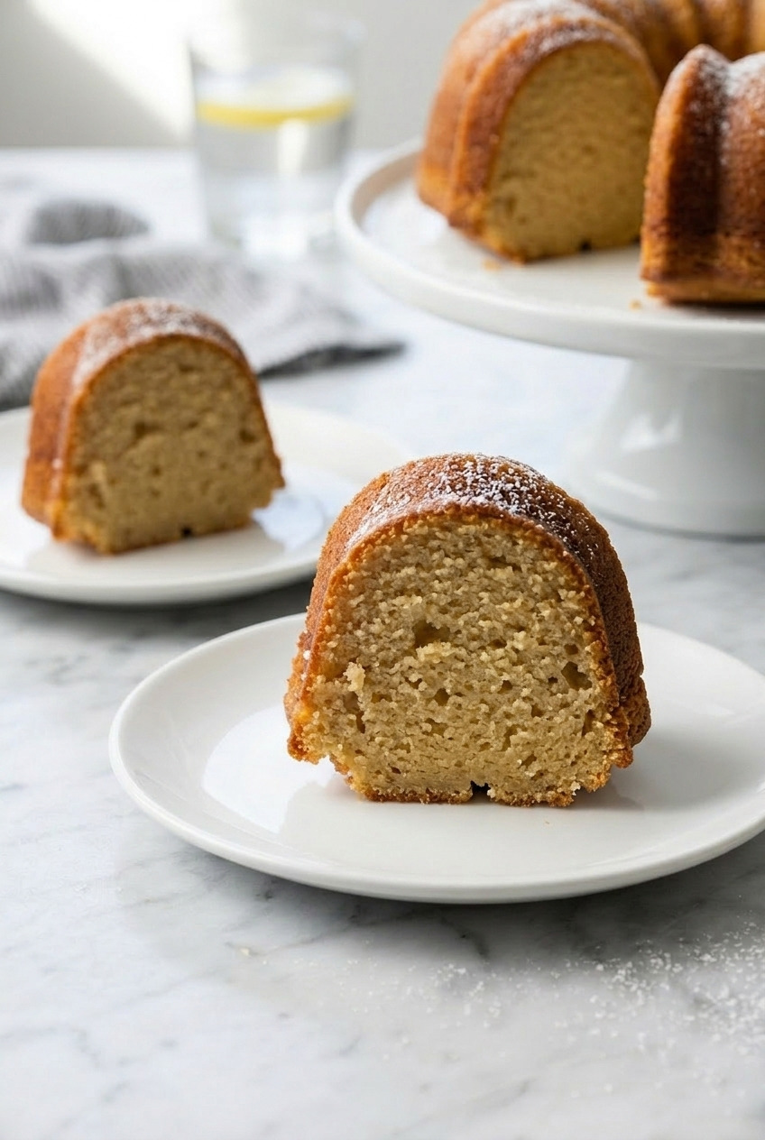 applesauce bundt cake dinner scene