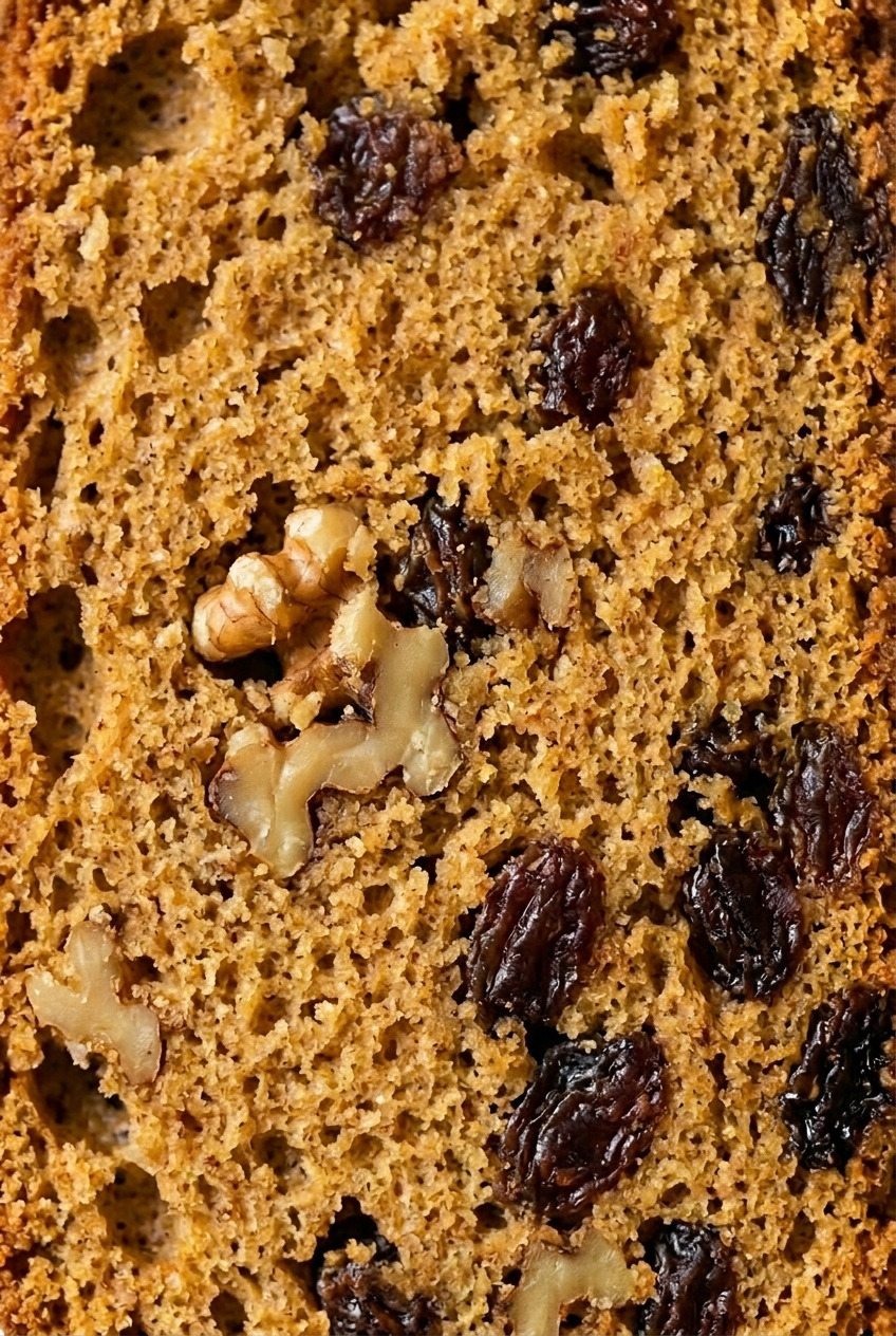 applesauce cake close up