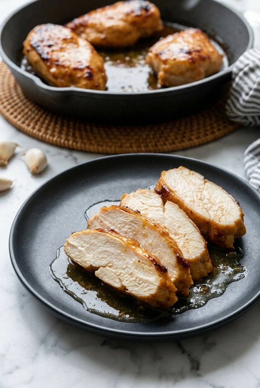 applesauce chicken marinade dinner scene
