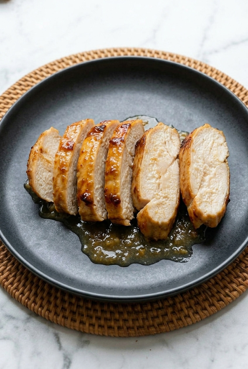 applesauce chicken marinade served