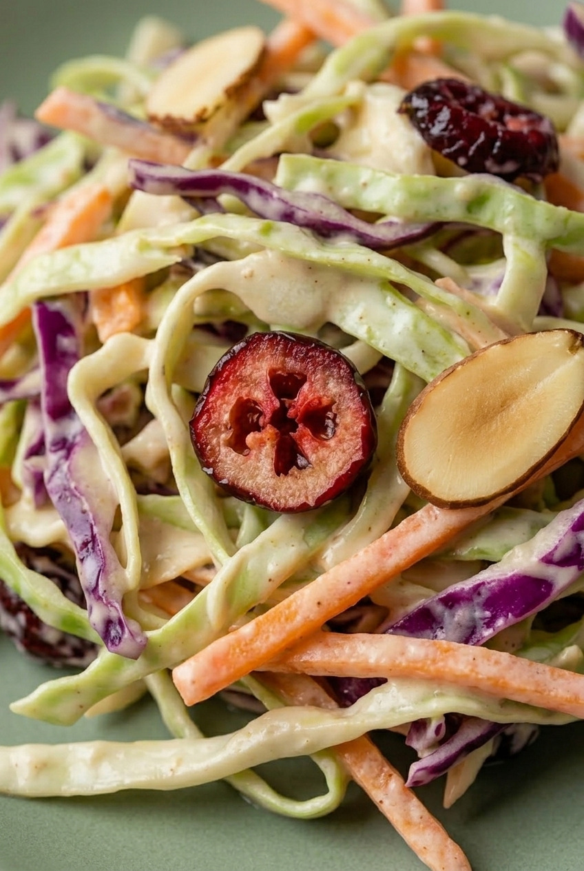 applesauce coleslaw dressing cross section