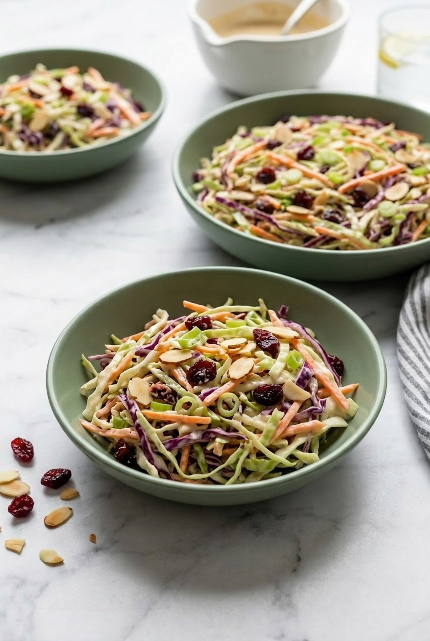 applesauce coleslaw dressing dinner scene