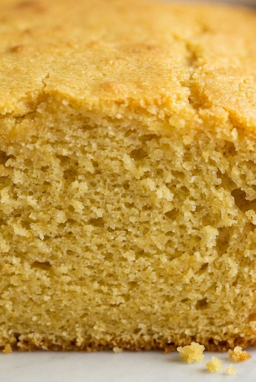 applesauce cornbread close up