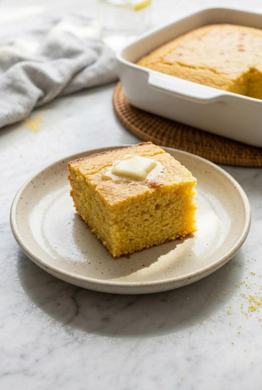 applesauce cornbread served