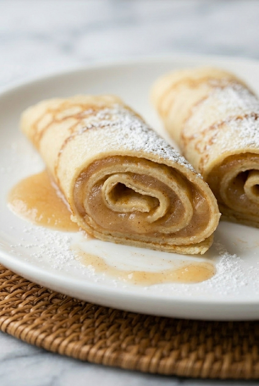 applesauce crepes cross section