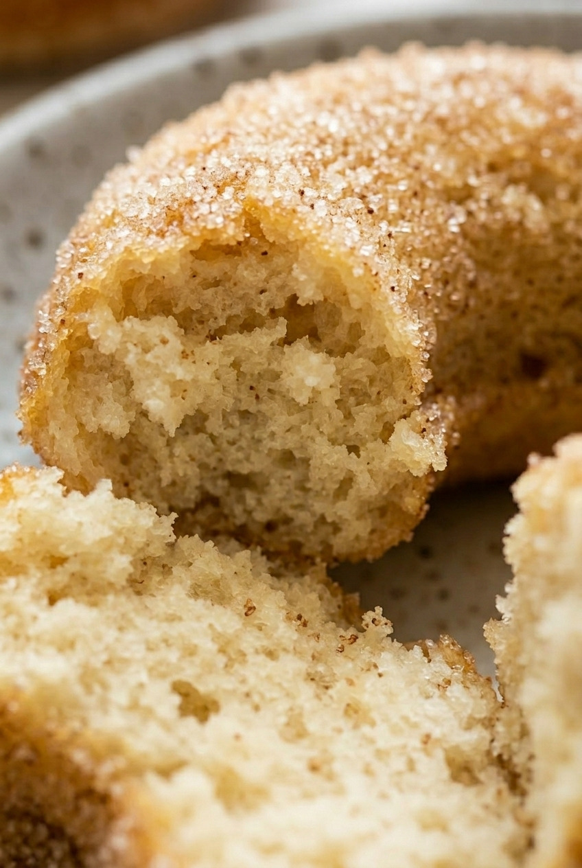 applesauce donuts close up