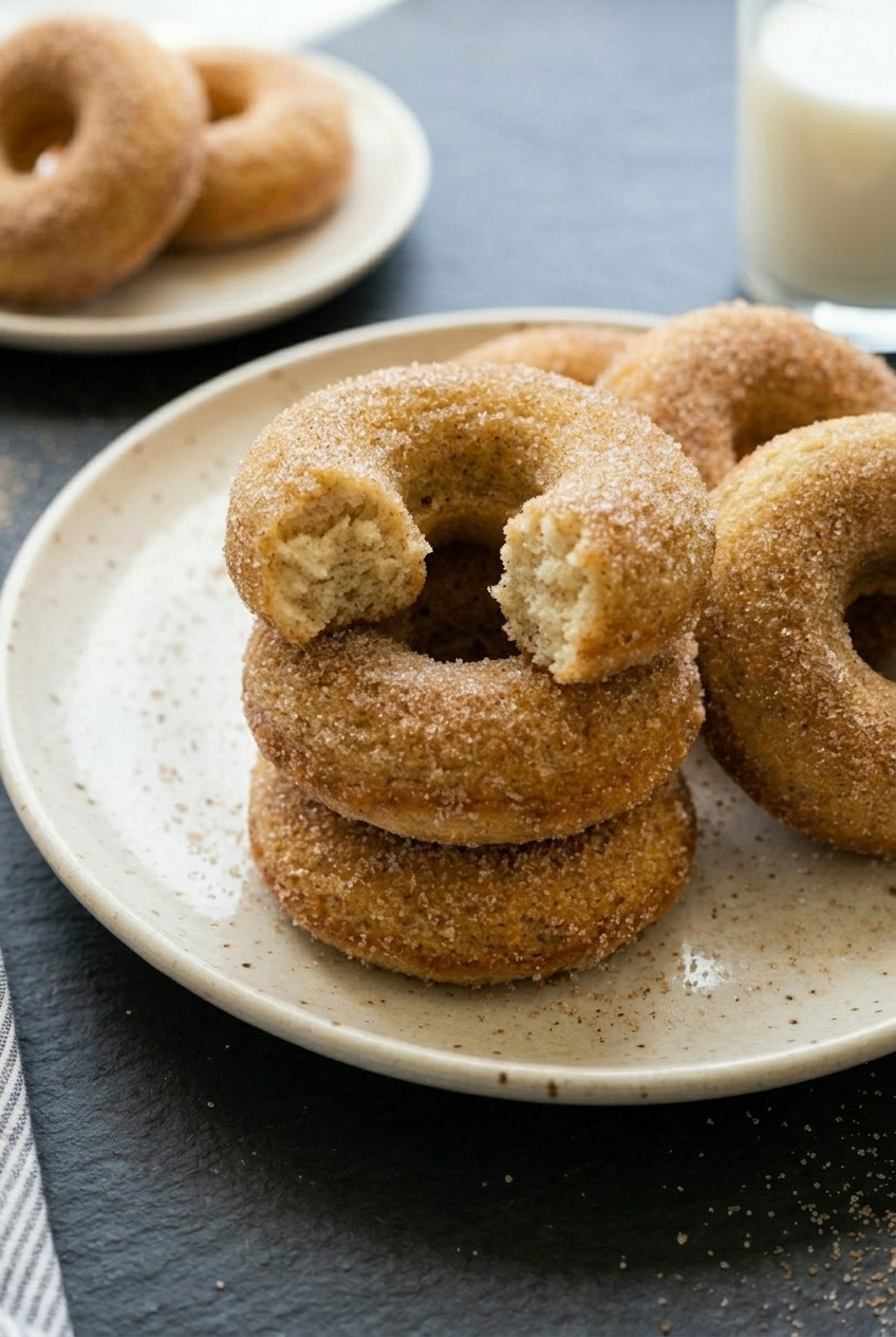 applesauce donuts served