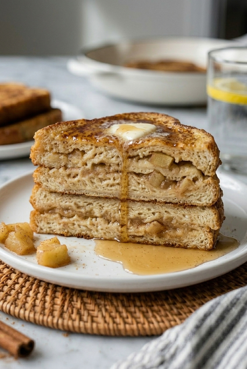 applesauce french toast cross section