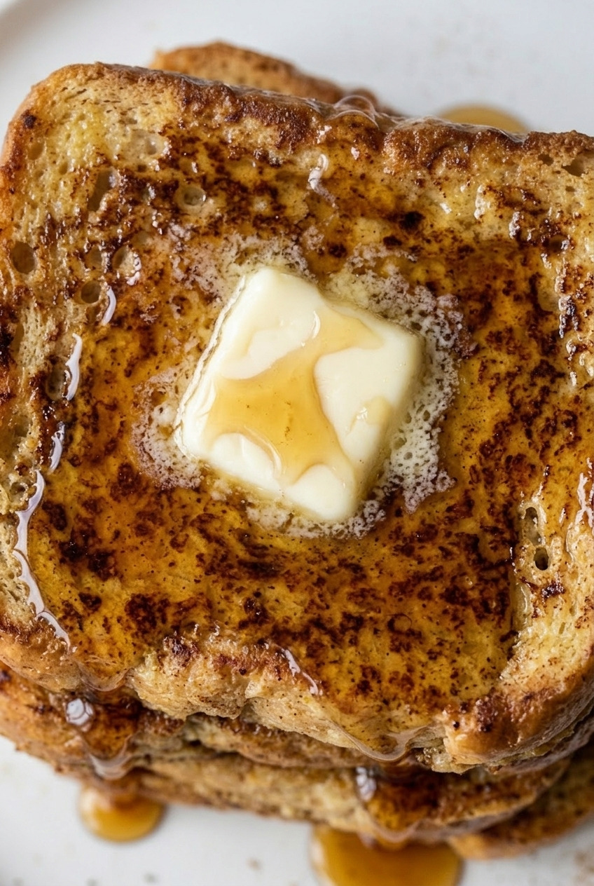 applesauce french toast close up