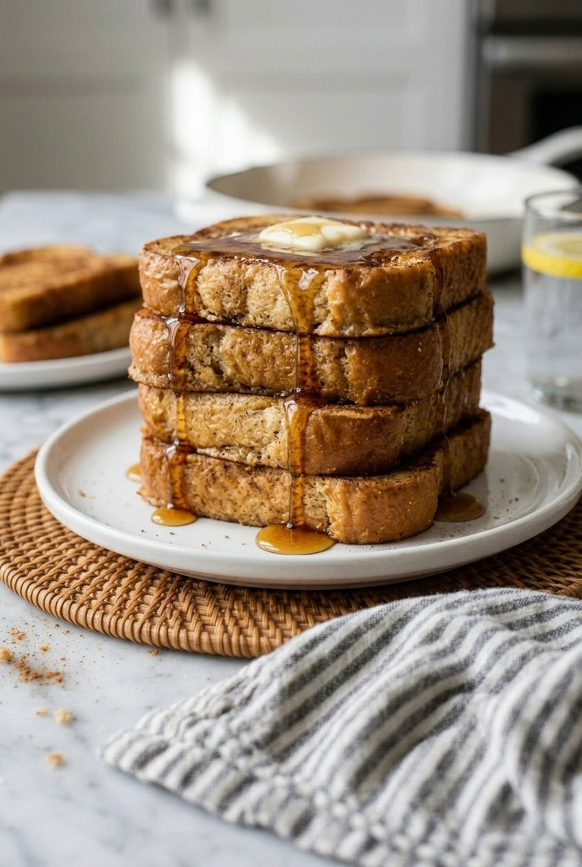 applesauce french toast side view