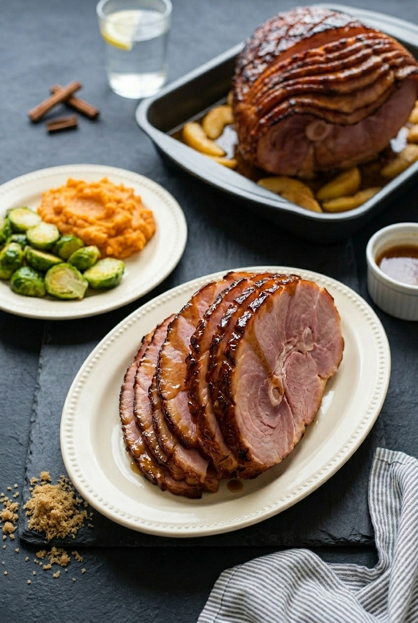 applesauce glazed ham complete meal