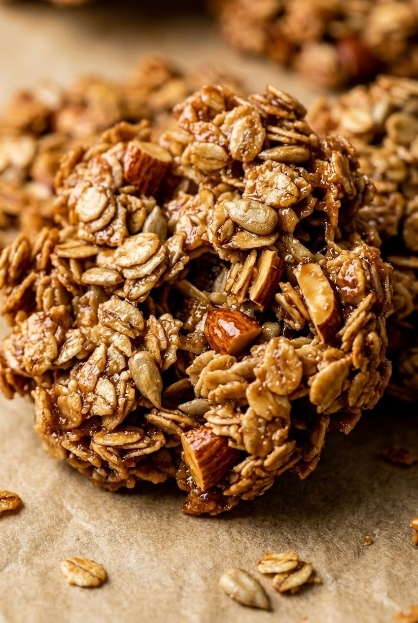 applesauce granola close up