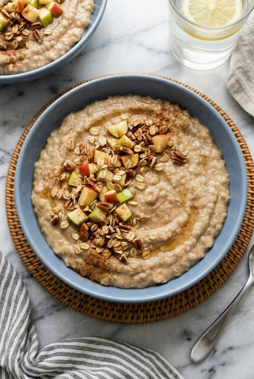 applesauce oatmeal dinner scene