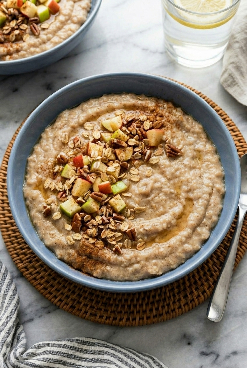 applesauce oatmeal served