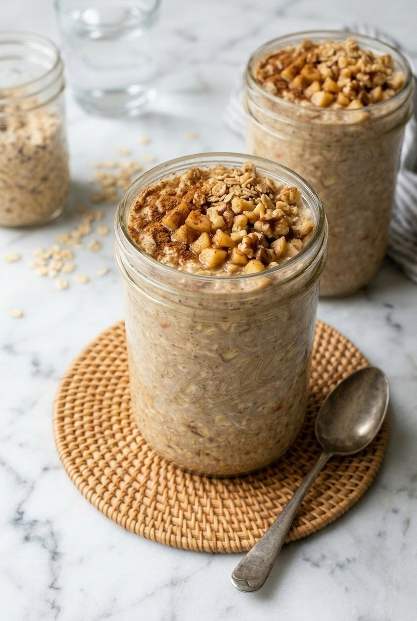 applesauce overnight oats dinner scene