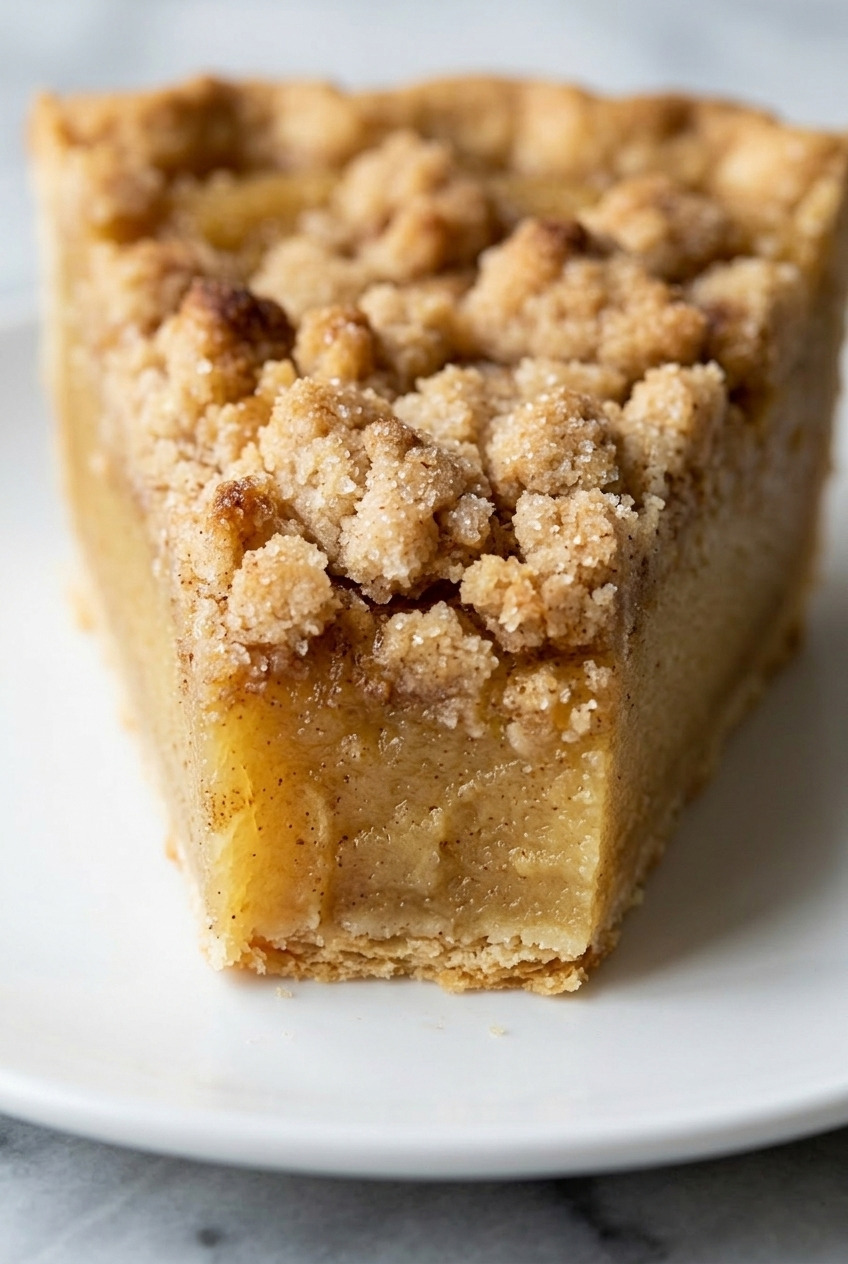 applesauce pie close up