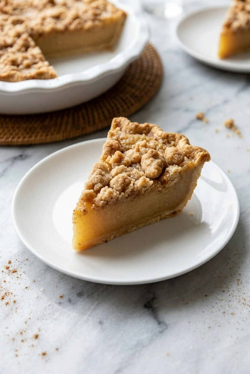 applesauce pie served