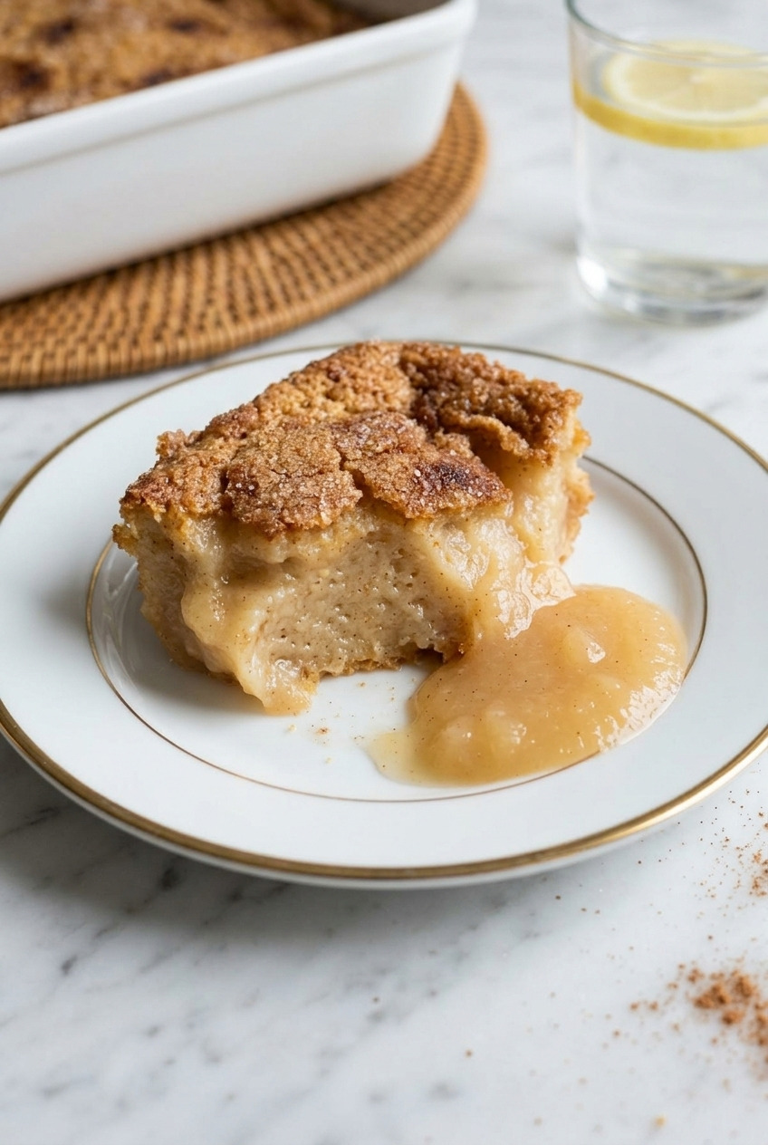 applesauce pudding cross section