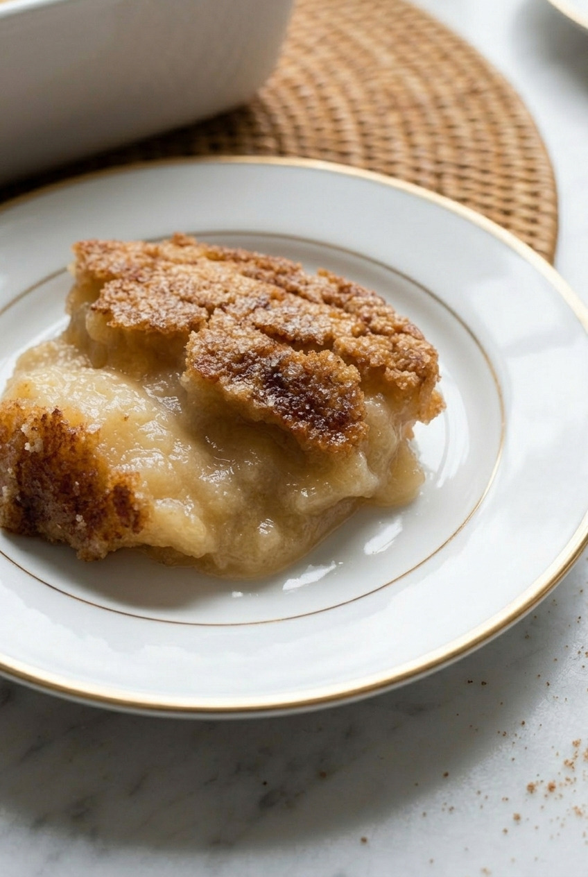applesauce pudding served