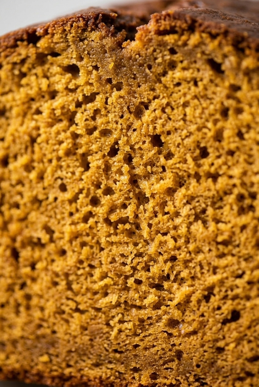 applesauce pumpkin bread close up