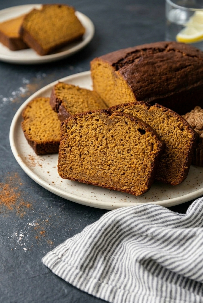 applesauce pumpkin bread dinner scene