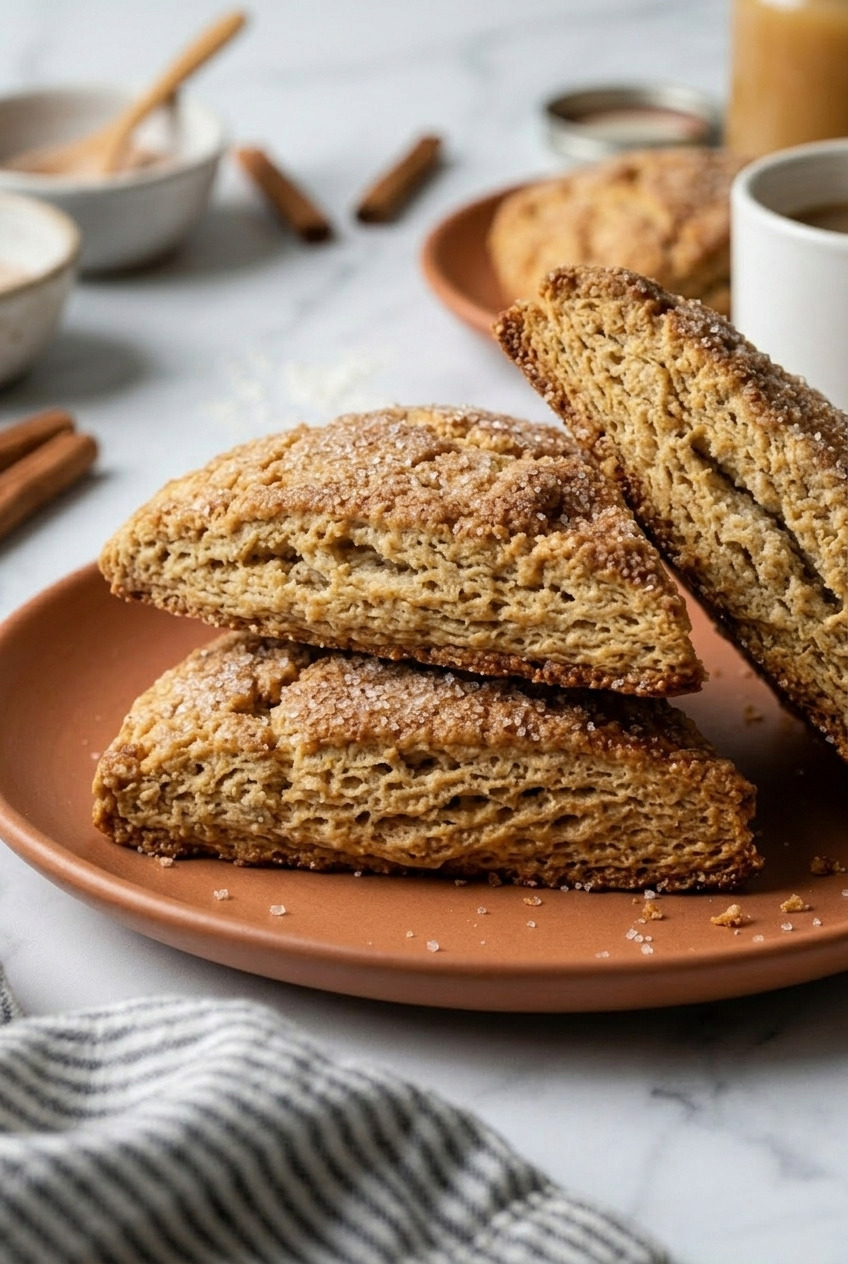 applesauce scones side view
