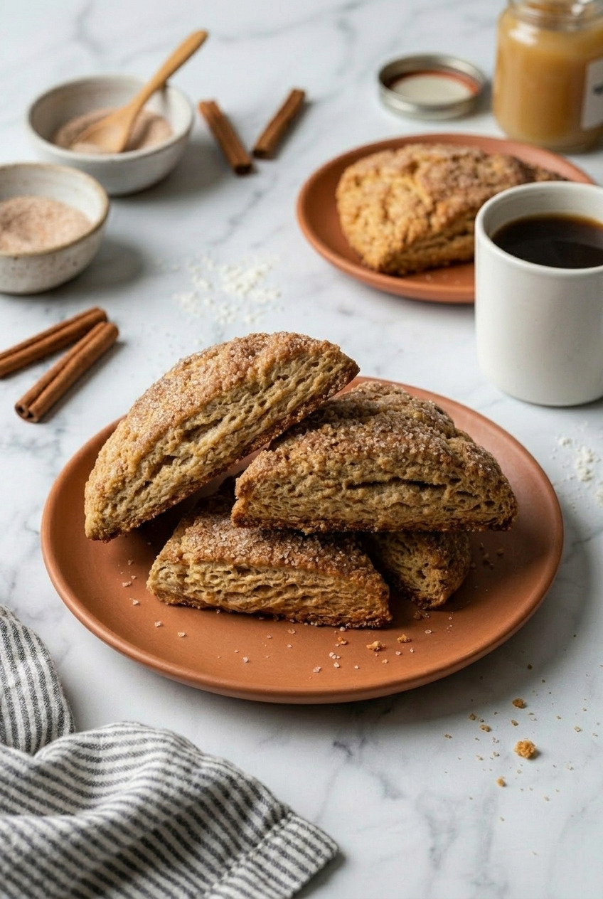 applesauce scones served