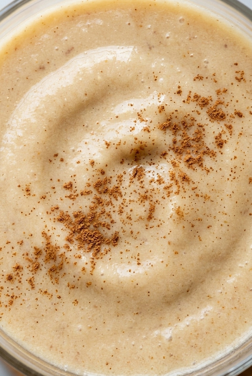 applesauce smoothie close up