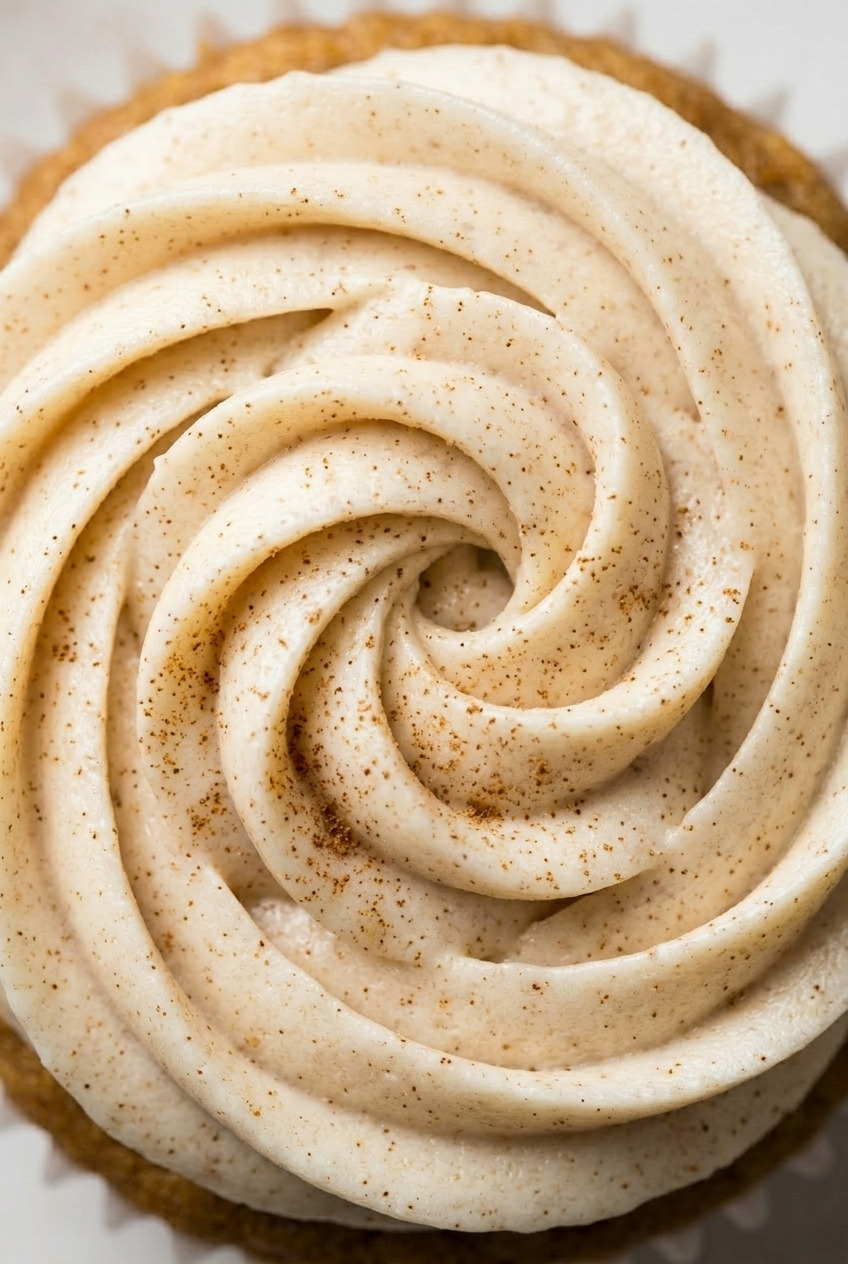 applesauce spice cupcakes close up