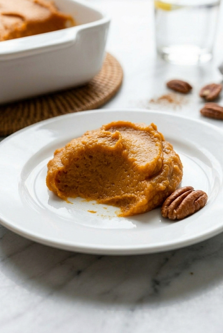 applesauce sweet potato mash cross section
