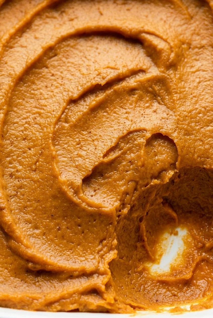 applesauce sweet potato mash close up