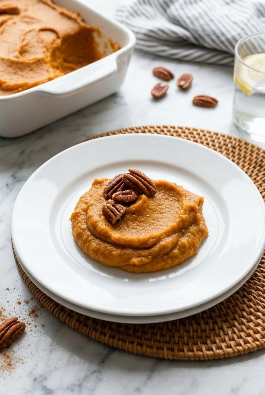 applesauce sweet potato mash served