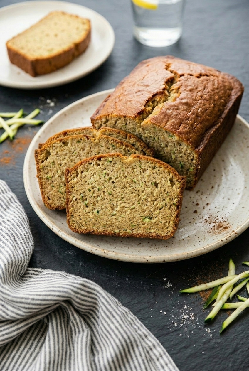 applesauce zucchini bread cross section